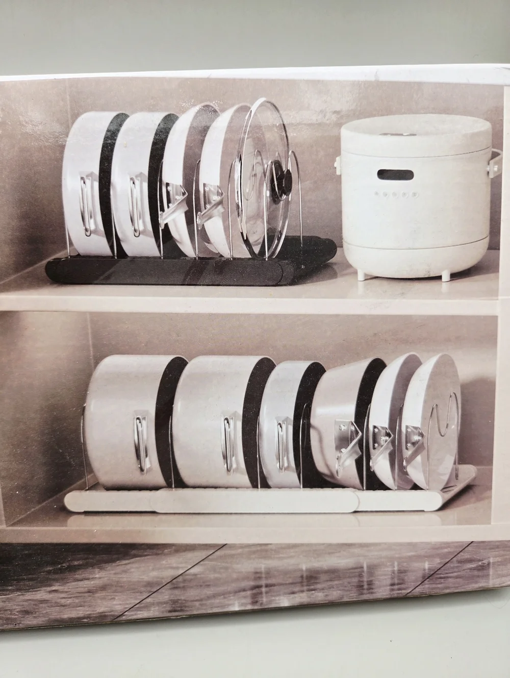 Expanding Cookware Organizer - Black, NIB